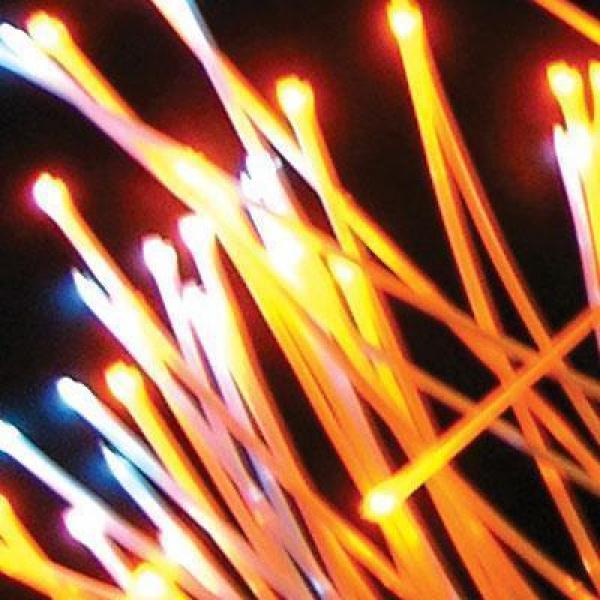 fibre ottiche per stimolazione visiva e tattile in stanza Snoezelen